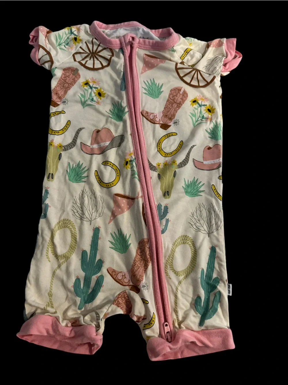 Four Little Sleepies Short Sleeve One-Piece - 6-12 months